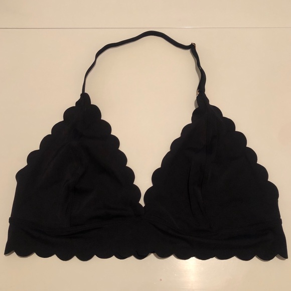 Urban Outfitters Other - Black Scallop Edge Halter Bralette